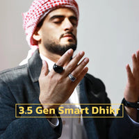 Bague de Zikr Connectée iTasbih Salam +3 Tailles (Version 2026)