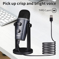 MC-PW10 - Microphone USB Pro Pour Téléphone et Ordinateur