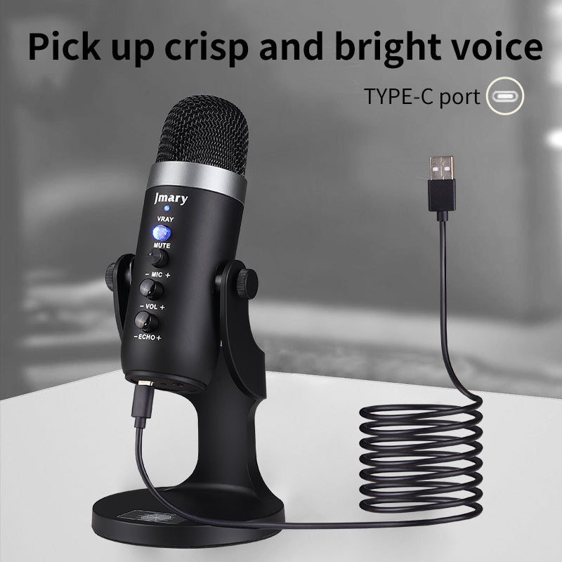 MC-PW8 - Microphone à Condensateur USB  pour Téléphone & Ordinateur