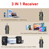 Micro Cravate  Sans Fil F11-2 - Pour Téléphone et Ordinateur
